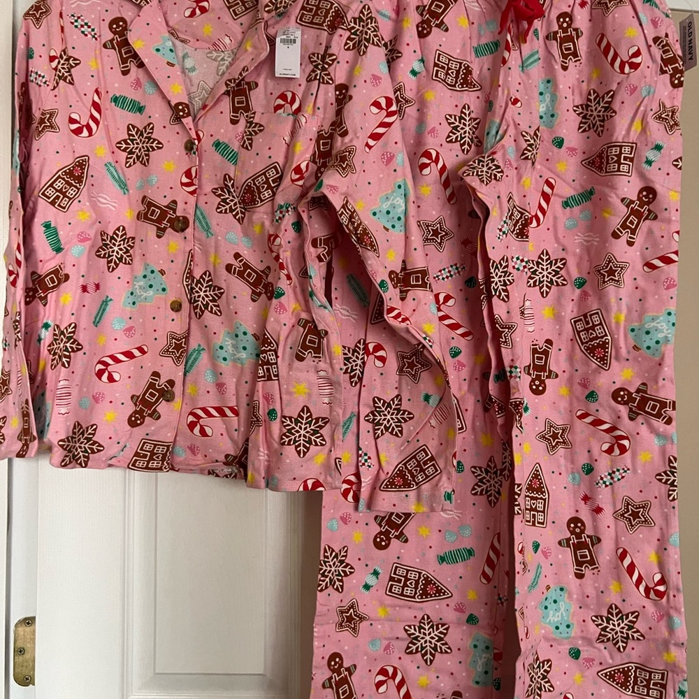 Pink Gingerbread Old Navy Pajamas